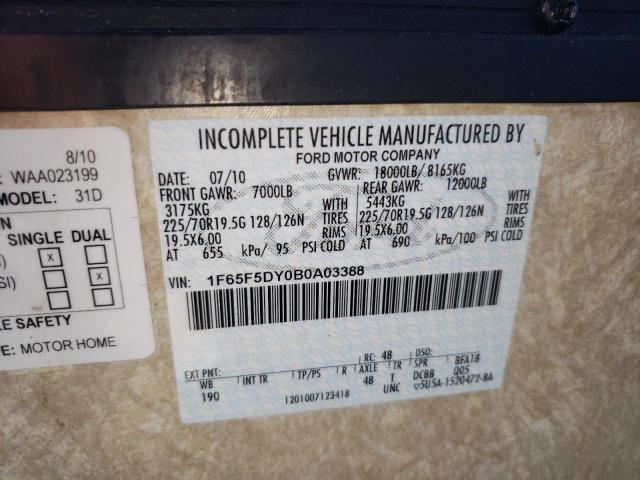 Photo 10 from auction – 2011 FORD F530 with VIN 1F65F5DY0B0A03388