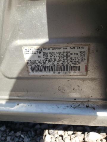 Photo 10 from auction – 2001 TOYOTA HIGHLANDER with VIN JTEGF21A610013946