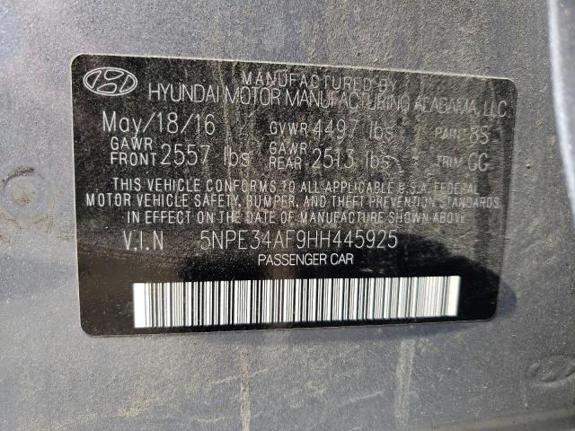 Photo 10 from auction – 2017 HYUNDAI SONATA SPO with VIN 5NPE34AF9HH445925