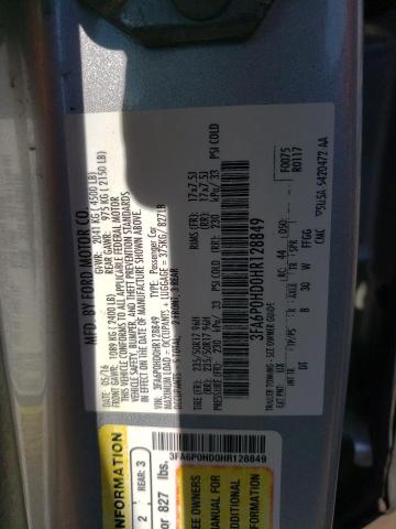 Photo 10 from auction – 2017 FORD FUSION SE with VIN 3FA6P0HD0HR128849