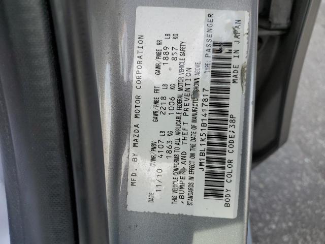 Photo 10 from auction – 2011 MAZDA 3 S with VIN JM1BL1K51B1417817