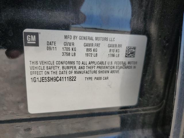 Photo 10 from auction – 2012 CHEVROLET SONIC LTZ with VIN 1G1JE5SH9C4111822