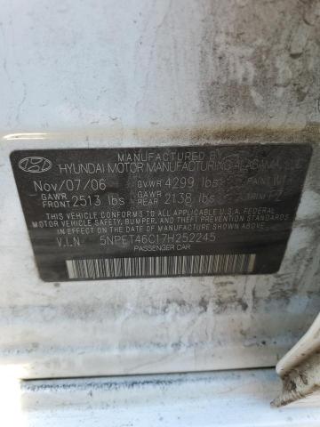 Photo 10 from auction – 2007 HYUNDAI SONATA GLS with VIN 5NPET46C17H252245