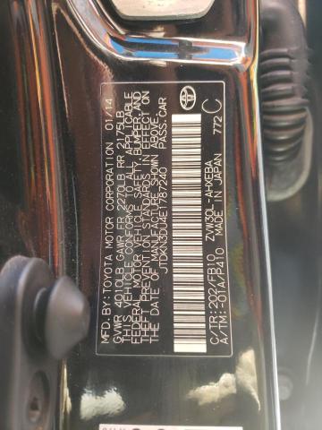 Photo 10 from auction – 2014 TOYOTA PRIUS with VIN JTDKN3DU4E1787240