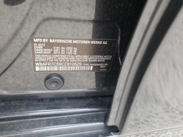 صورة رقم 10 من المزاد - 2012 BMW 535 I مع VIN WBAFR7C59CC810629