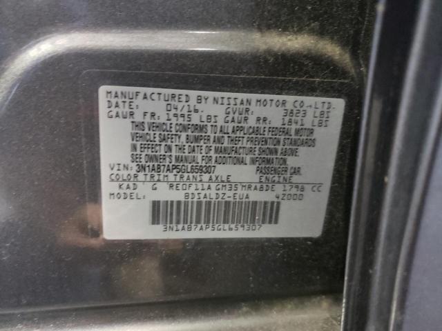 Photo 10 from auction – 2016 NISSAN SENTRA S with VIN 3N1AB7AP5GL659307