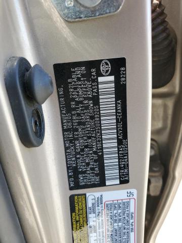 Photo 10 from auction – 2005 TOYOTA CAMRY LE with VIN 4T1BE32K25U089205