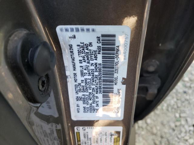 Photo 10 from auction – 2006 TOYOTA COROLLA CE with VIN 1NXBR32E96Z698016