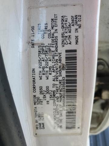 Photo 10 from auction – 2001 TOYOTA 4RUNNER SR with VIN JT3HN86R010335693