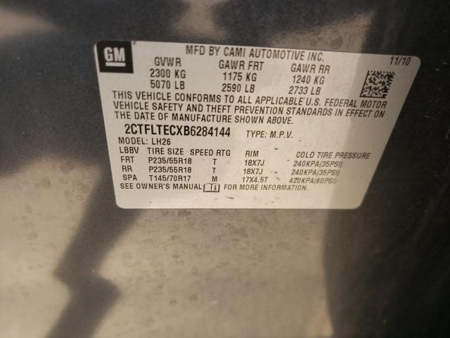 Photo 10 from auction – 2011 GMC TERRAIN SL with VIN 2CTFLTECXB6284144