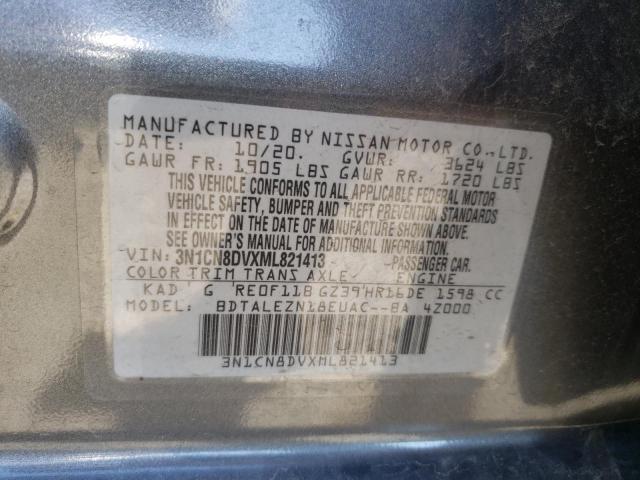 Photo 10 from auction – 2021 NISSAN VERSA S with VIN 3N1CN8DVXML821413