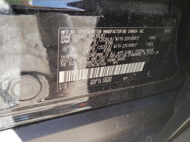 Photo 10 from auction – 2022 TOYOTA RAV4 LE with VIN 2T3G1RFV2NC287400