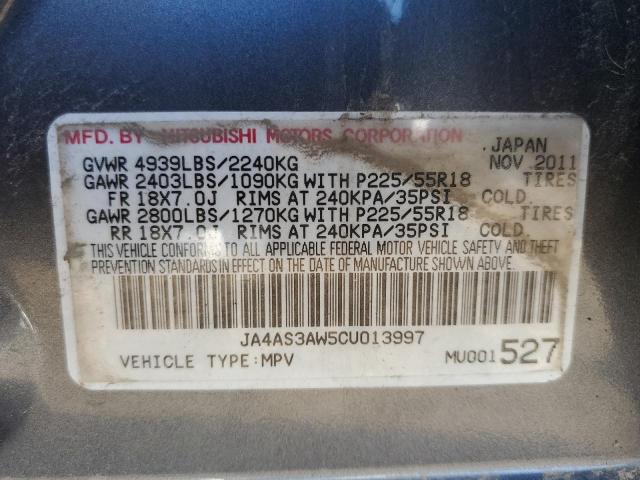 Photo 10 from auction – 2012 MITSUBISHI OUTLANDER with VIN JA4AS3AW5CU013997