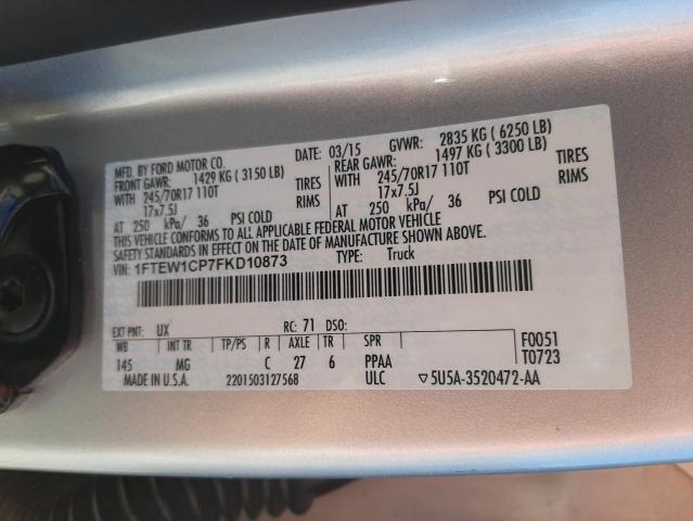 Photo 10 from auction – 2015 FORD F150 SUPER with VIN 1FTEW1CP7FKD10873