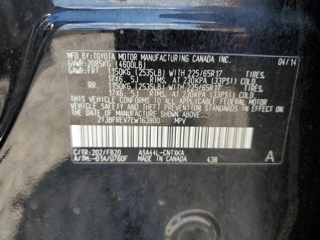 Photo 10 from auction – 2014 TOYOTA RAV4 LE with VIN 2T3BFREV7EW163800