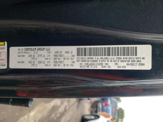 Photo 10 from auction – 2012 JEEP WRANGLER U with VIN 1C4BJWDG4CL214539