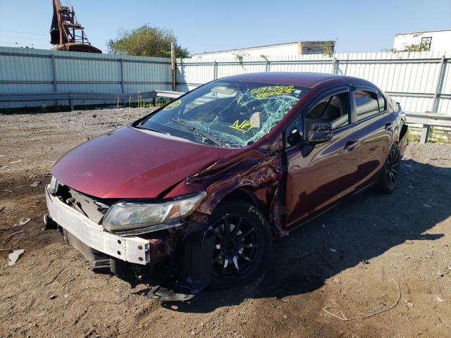 Photo 2 from auction – 2013 HONDA CIVIC LX with VIN 2HGFB2F50DH585023