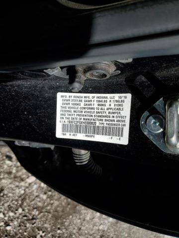Photo 10 from auction – 2017 HONDA CIVIC LX with VIN 19XFC2F5XHE000820