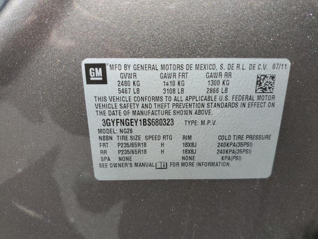 Photo 10 from auction – 2011 CADILLAC SRX LUXURY with VIN 3GYFNGEY1BS680323