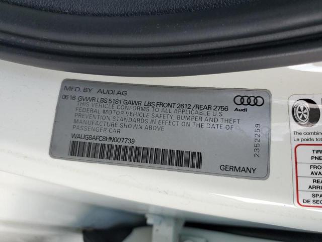 Photo 10 from auction – 2017 AUDI A6 PREMIUM with VIN WAUG8AFC8HN007739