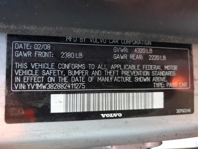 Photo 10 from auction – 2008 VOLVO V50 2.4I with VIN YV1MW382882411275