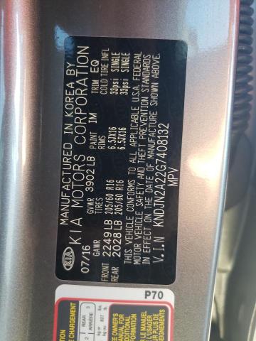 Photo 10 from auction – 2016 KIA SOUL with VIN KNDJN2A22G7408132