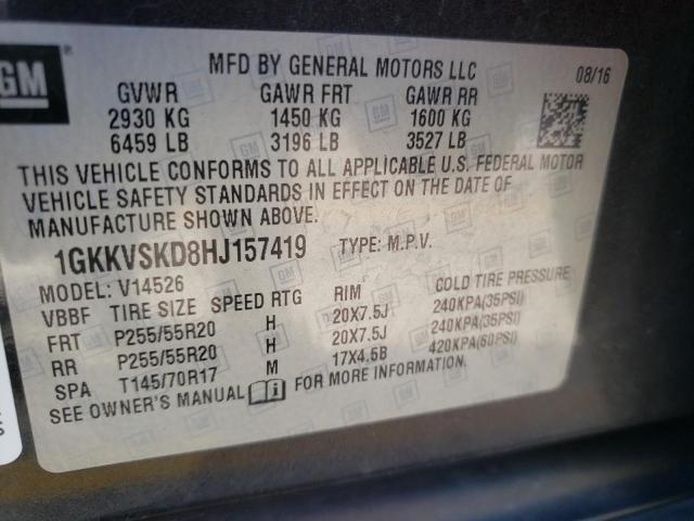 Photo 10 from auction – 2017 GMC ACADIA LIM with VIN 1GKKVSKD8HJ157419