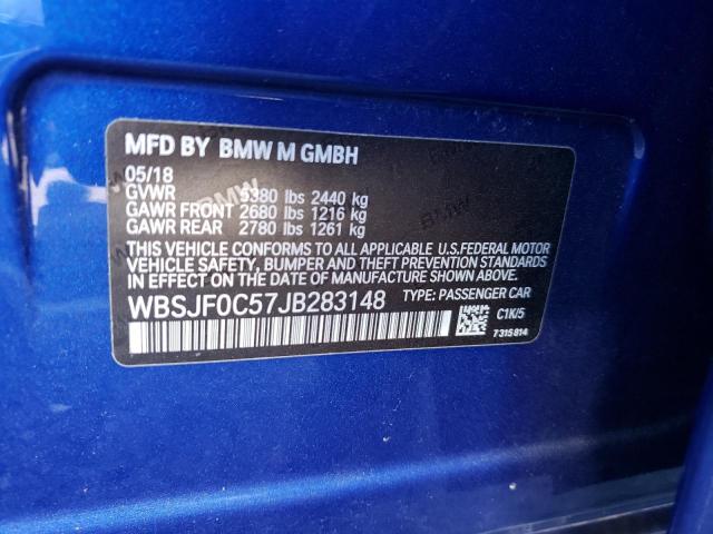Photo 10 from auction – 2018 BMW M5 with VIN WBSJF0C57JB283148