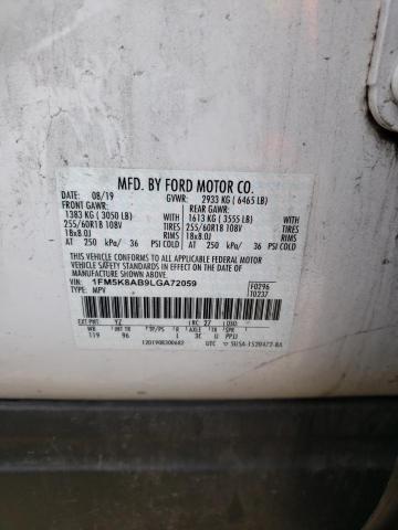 Photo 10 from auction – 2020 FORD EXPLORER P with VIN 1FM5K8AB9LGA72059