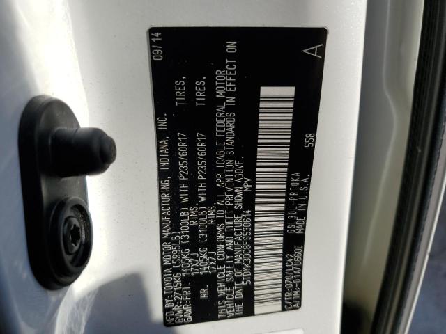 Photo 10 from auction – 2015 TOYOTA SIENNA XLE with VIN 5TDYK3DC8FS530614
