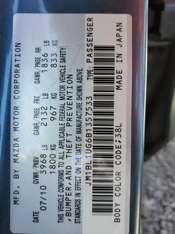 Photo 10 from auction – 2011 MAZDA 3 I with VIN JM1BL1UG6B1357533
