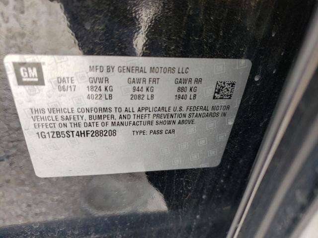 Photo 10 from auction – 2017 CHEVROLET MALIBU LS with VIN 1G1ZB5ST4HF288208