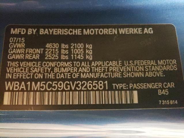 Photo 10 from auction – 2016 BMW M235XI with VIN WBA1M5C59GV326581