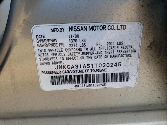 Photo 10 from auction – 2001 INFINITI I30 with VIN JNKCA31A51T020245