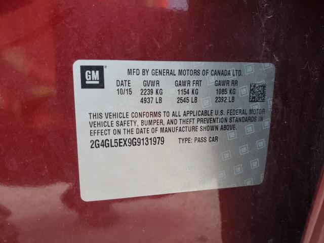 Photo 10 from auction – 2016 BUICK REGAL with VIN 2G4GL5EX9G9131979