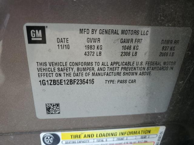 Photo 10 from auction – 2011 CHEVROLET MALIBU LS with VIN 1G1ZB5E12BF236416