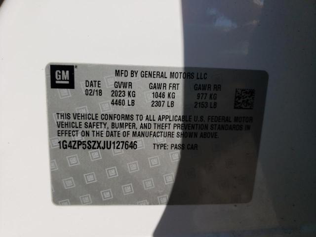 Photo 10 from auction – 2018 BUICK LACROSSE E with VIN 1G4ZP5SZXJU127646