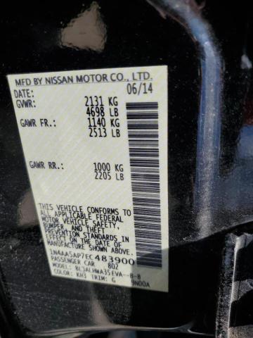 Photo 10 from auction – 2014 NISSAN MAXIMA S with VIN 1N4AA5AP7EC483900