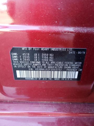Photo 10 from auction – 2015 SUBARU LEGACY 2.5 with VIN 4S3BNAJ62F3003752
