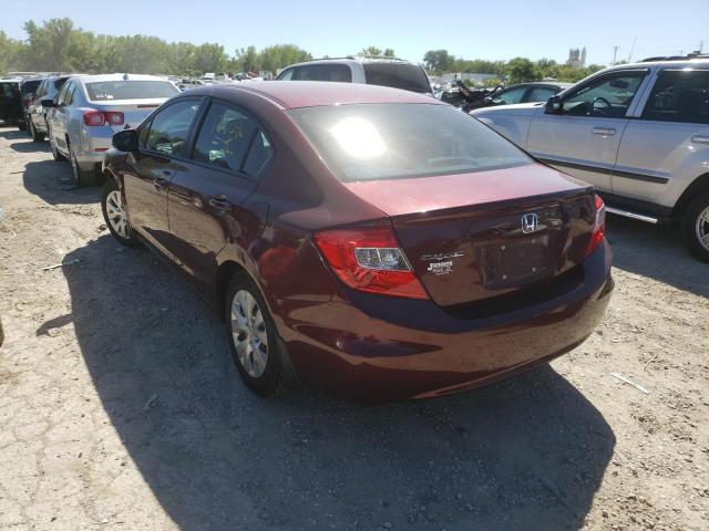 Photo 3 from auction – 2012 HONDA CIVIC LX with VIN 2HGFB2F55CH579247