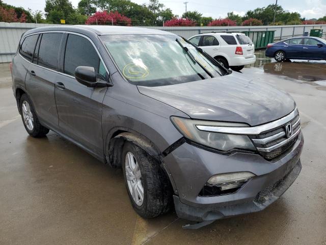 HONDA PILOT LX 2016 with VIN 5FNYF5H10GB018358 - Photo from auction