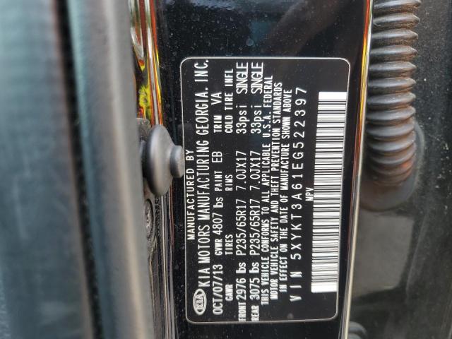 Photo 10 from auction – 2014 KIA SORENTO LX with VIN 5XYKT3A61EG522397