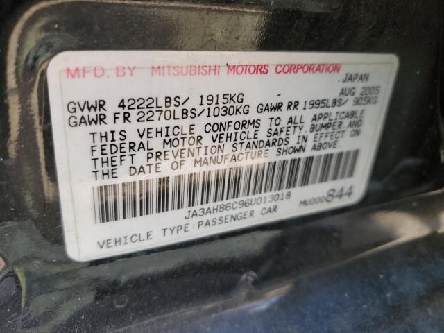 Photo 10 from auction – 2006 MITSUBISHI LANCER EVO with VIN JA3AH86C96U013018