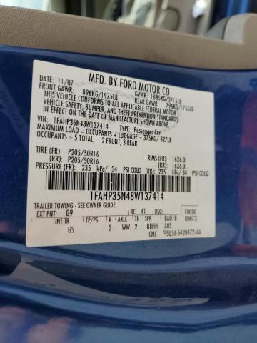 Photo 10 from auction – 2008 FORD FOCUS SE with VIN 1FAHP35N48W137414