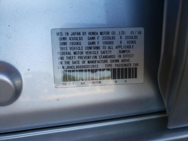 Photo 10 from auction – 2006 ACURA TSX with VIN JH4CL96886C012912