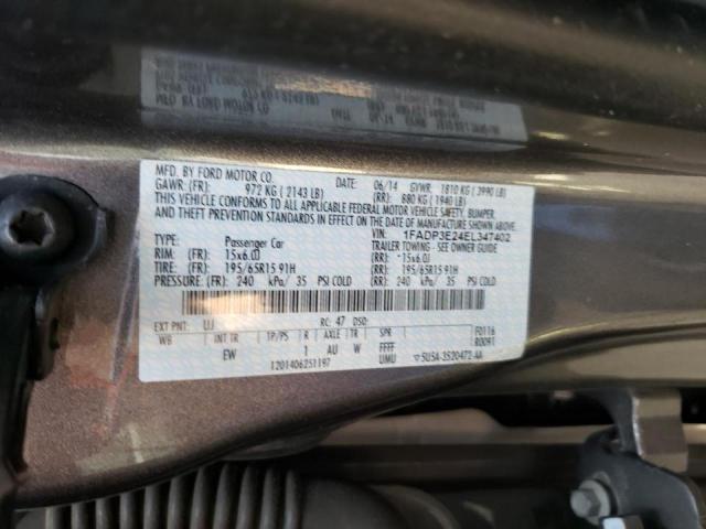 Photo 10 from auction – 2014 FORD FOCUS S with VIN 1FADP3E24EL347402