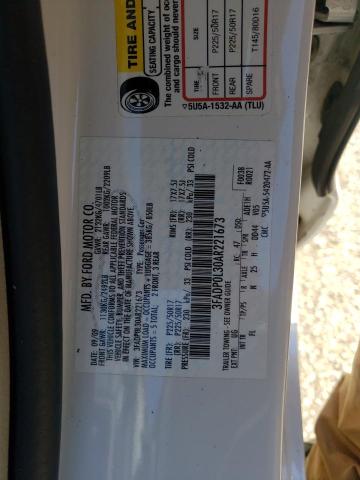 Photo 10 from auction – 2010 FORD FUSION HYB with VIN 3FADP0L30AR221673