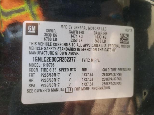 Photo 10 from auction – 2012 CHEVROLET TAHOE POLI with VIN 1GNLC2E00CR252377
