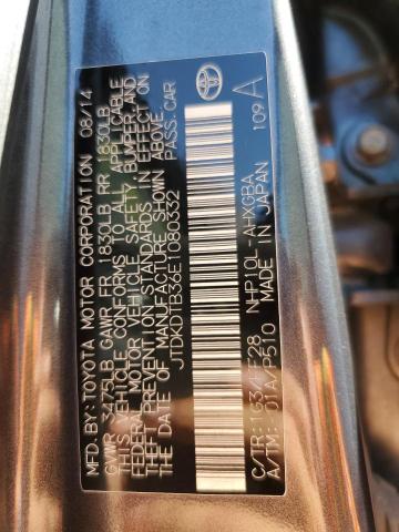 Photo 10 from auction – 2014 TOYOTA PRIUS C with VIN JTDKDTB36E1080332