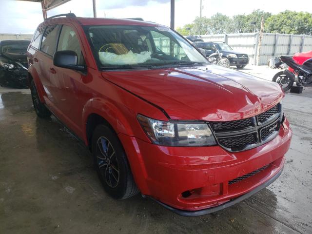 DODGE JOURNEY SE 2018 with VIN 3C4PDCABXJT518240 - Photo from auction